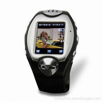 Wristwatch Mobile Phone, Supports WAP, GPRS and T-Flash Card of Up to 32GB Memory